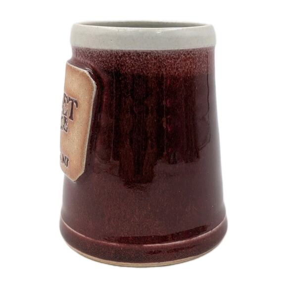 Whitefish Pottery Mug The Sweet Palace Philipsburg MT 2000 Handmade Stoneware 4" - Picture 2 of 9